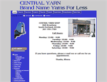 Tablet Screenshot of centralyarn.com